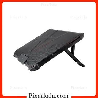 نمای بغل کول پد Hatron HCP130 با طراحی 5 فن