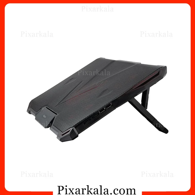 نمای بغل کول پد Hatron HCP130 با طراحی 5 فن