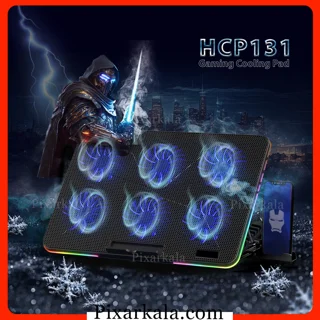 نمای گیمینگ کول پد Hatron HCP131 با نورپردازی RGB