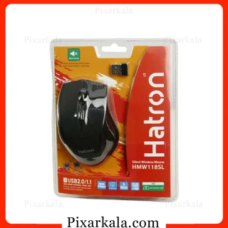 ماوس بی‌سیم سایلنت هترون مدل HMW118SL با دقت قابل تنظیم و اتصال 2.4 گیگاهرتز