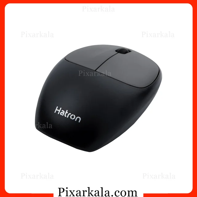 ماوس بی سیم هترون مدل HMW395SL رنگ مشکی نمای بالا