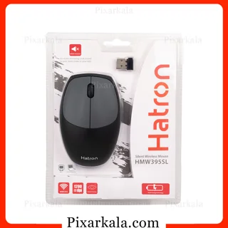 ماوس بی سیم هترون مدل HMW395SL رنگ مشکی با جعبه
