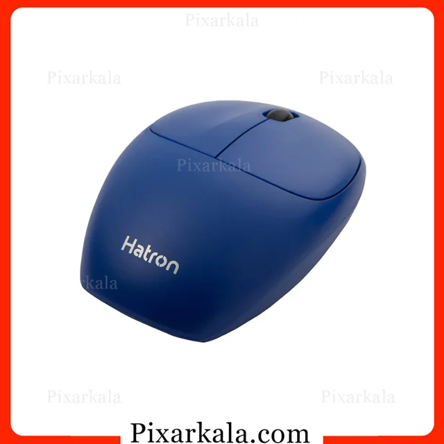 ماوس بی سیم هترون مدل HMW395SL رنگ آبی نمای کلی