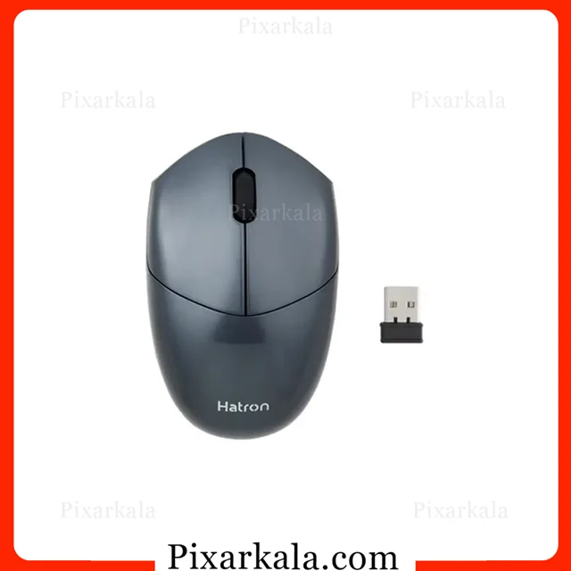 ماوس بی‌سیم سایلنت هترون مدل HMW398SL با اتصال 2.4 گیگاهرتز و طراحی ارگونومیک