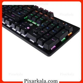کیبورد مکانیکی گیمینگ HP GK-100 با نورپردازی چندرنگ