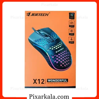 موس گیمینگ سیمی جرتک مدل Jertech X12 Wonderful با دقت 3200 DPI