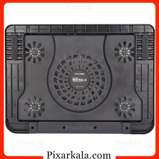کول پد لپ تاپ میکوسو مدل Mikuso NCP-065 Mistral مجهز به 5 فن مناسب لپ تاپ تا 17 اینچ