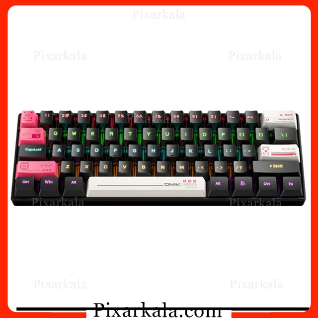 کیبورد گیمینگ مکانیکال اونیکوما مدل ONIKUMA G55 با طراحی 60 درصد و نورپردازی RGB