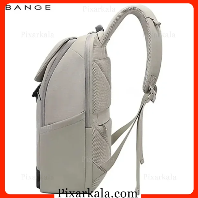 نمای جانبی کوله پشتی بنج 8119 رنگ بژ