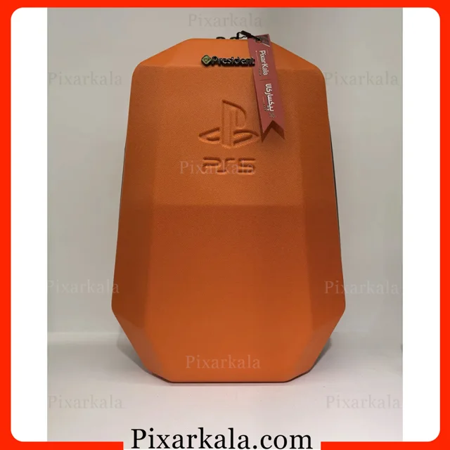 کیف حمل PS5 Slim نمای روبرو نارنجی