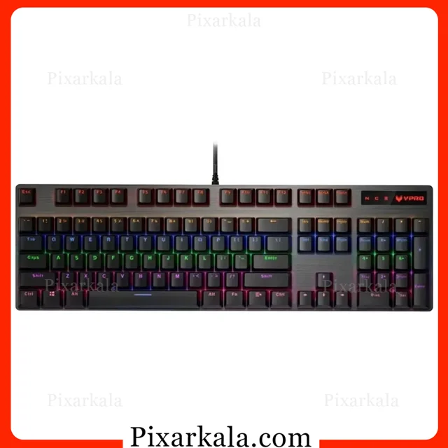 نمای کامل کیبورد گیمینگ رپو V500PRO