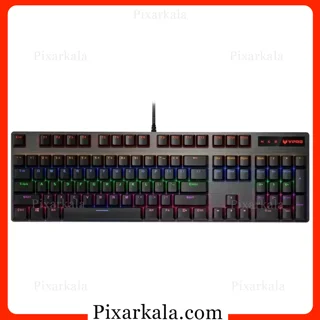 کیبورد گیمینگ رپو مدل V500PRO با نورپردازی RGB با سوئیچ مشکی