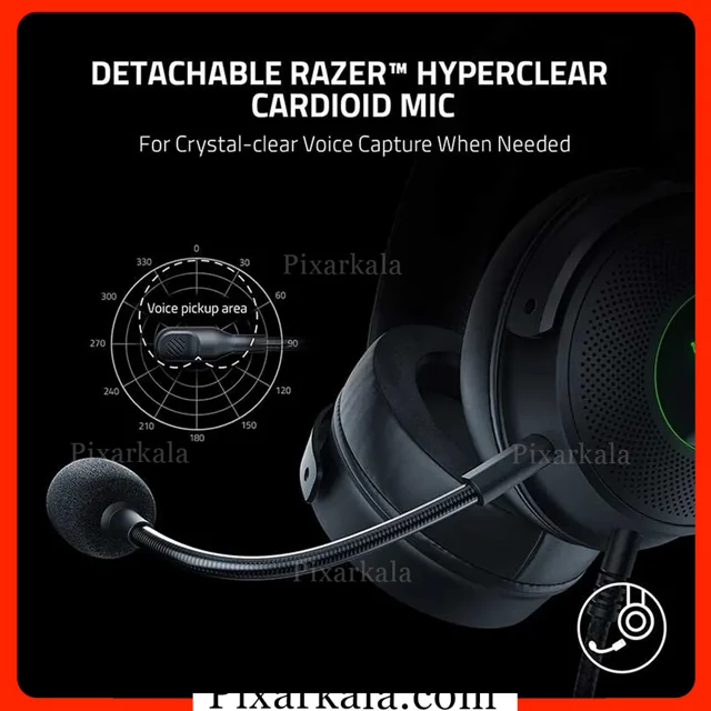 هدست گیمینگ ریزر مدل Razer Kraken V3 با نورپردازی RGB