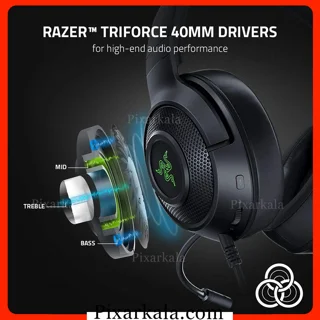 هدست گیمینگ ریزر مدل Razer Kraken V3 X با نورپردازی RGB