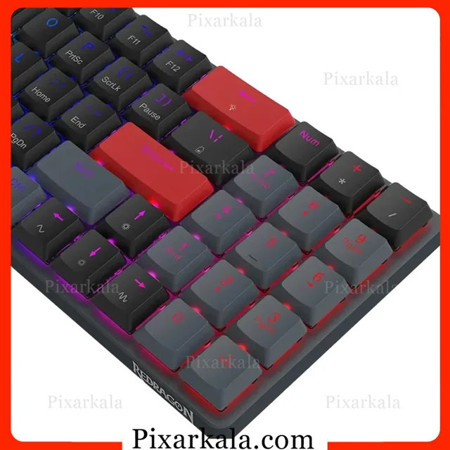 کیبورد مکانیکال ردراگون Ashe Pro K626 RGB Pro با سوییچ قهوه‌ای و نورپردازی RGB