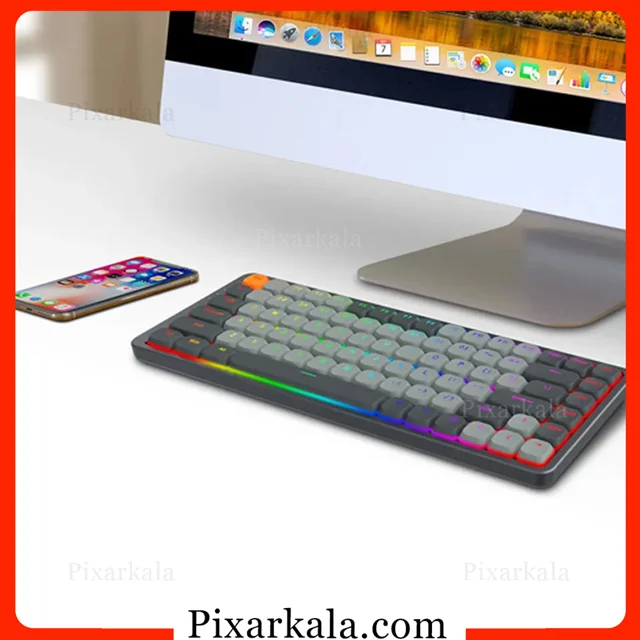 کیبورد مکانیکال ردراگون Azure K652GG-RGB-PRO با طراحی 75 درصد و سوییچ Low Profile Red
