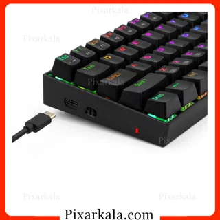 کیبورد مکانیکال بی سیم ردراگون Deimos K599-KRS با سوییچ قرمز و طراحی 65 درصد