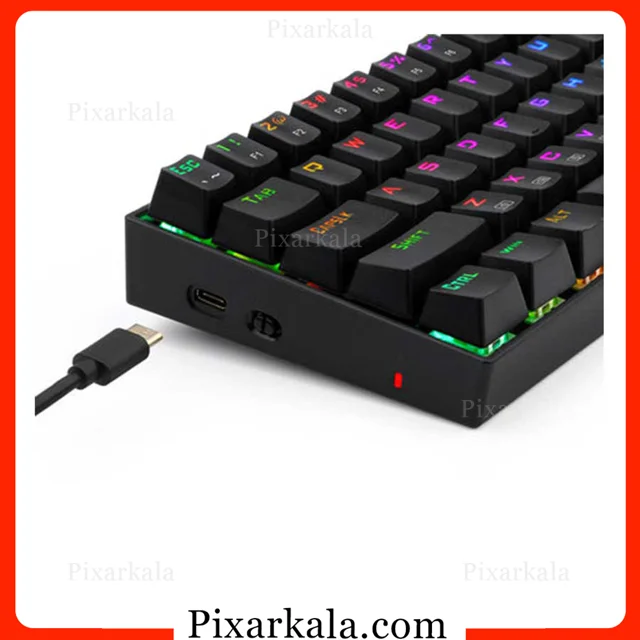 کیبورد مکانیکال بی سیم ردراگون Deimos K599-KRS با سوییچ قرمز و طراحی 65 درصد