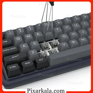کیبورد مکانیکی Redragon Draconic V2 K730GB-RGB-PRO با طراحی 60 درصد، RGB و اتصال سه‌گانه