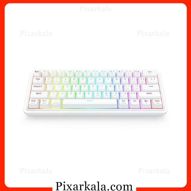 کیبورد مکانیکی گیمینگ Redragon K730W-RGB-PRO Draconic V2 Pro White