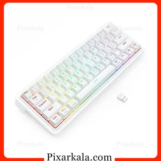 کیبورد مکانیکی گیمینگ Redragon K730W-RGB-PRO Draconic V2 Pro White