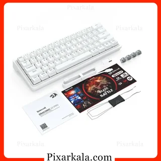 کیبورد مکانیکی گیمینگ محتویات Redragon K730W-RGB-PRO Draconic V2 Pro White