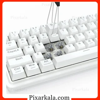 کیبورد مکانیکی گیمینگ Redragon K730W-RGB-PRO Draconic V2 Pro White
