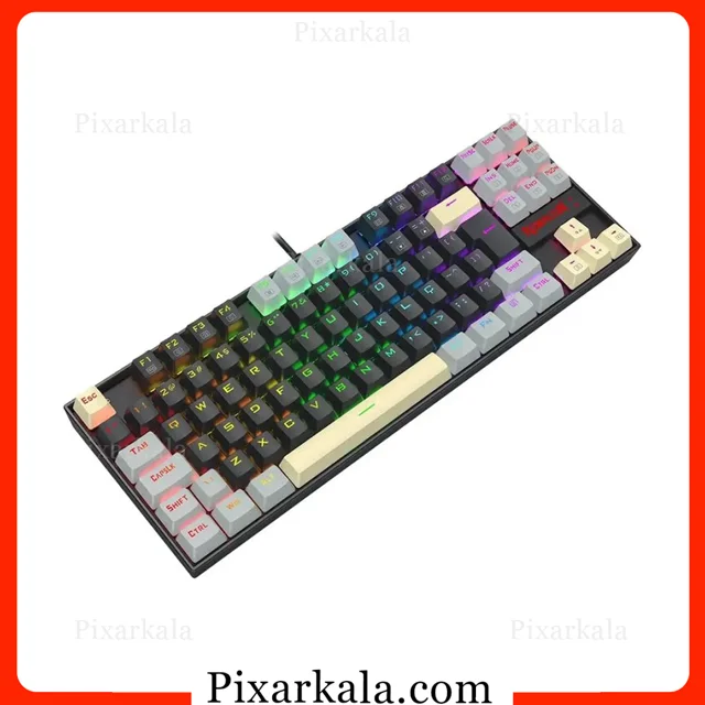 کیبورد مکانیکال ردراگون Kumara K552LGY-RGB با نورپردازی RGB