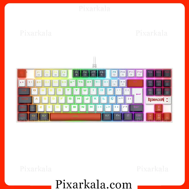 نمای روبروی کیبورد Redragon Kumara K552WLR-RGB