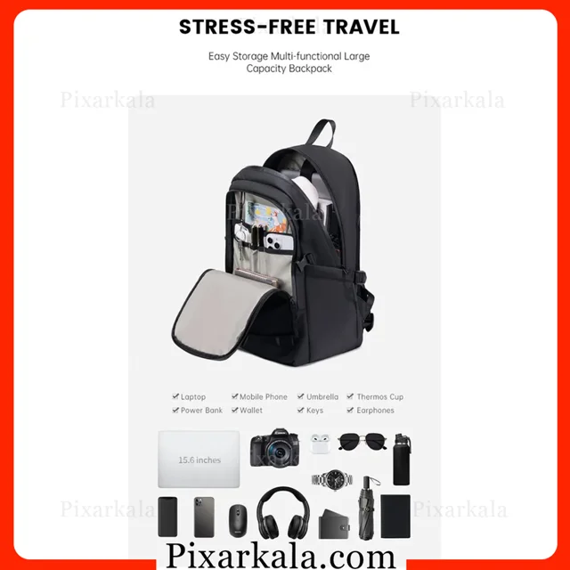 جیب های نظم دهنده داخلی کوله سوپر فایو FB00699