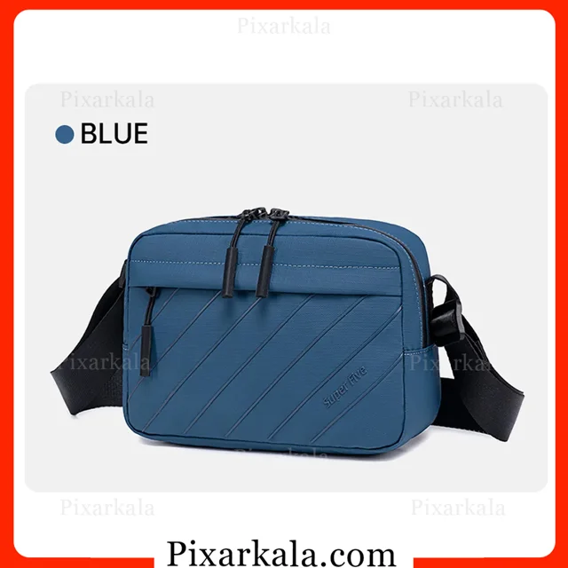 کیف دوشی سوپر فایو FB00754 نمای روبرو آبی