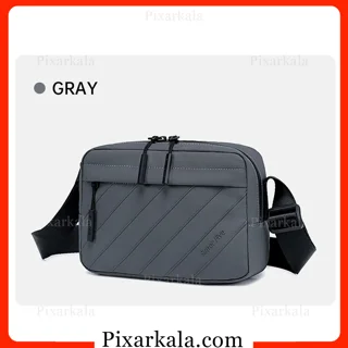 کیف دوشی سوپر فایو FB00754 نمای روبرو طوسی