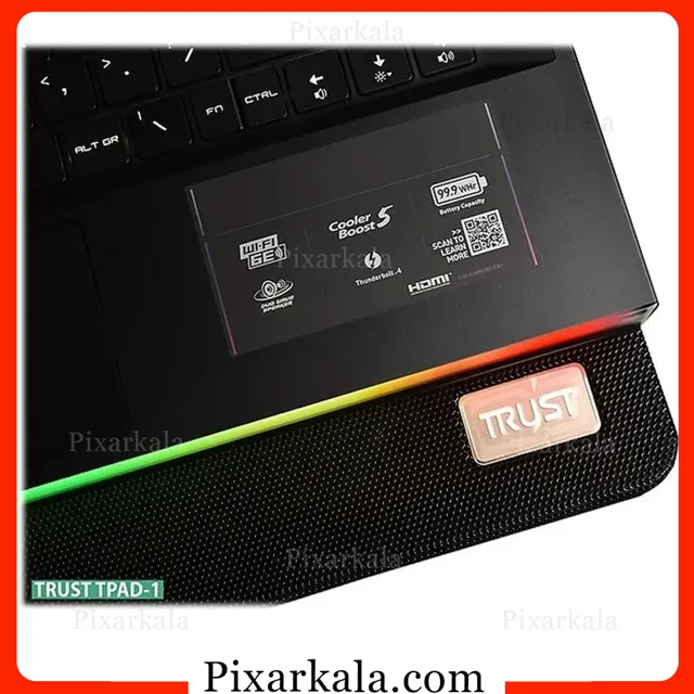 کول پد لپ تاپ تراست مدل Trust TPAD-1 با طراحی ارگونومیک و فن کمصدا