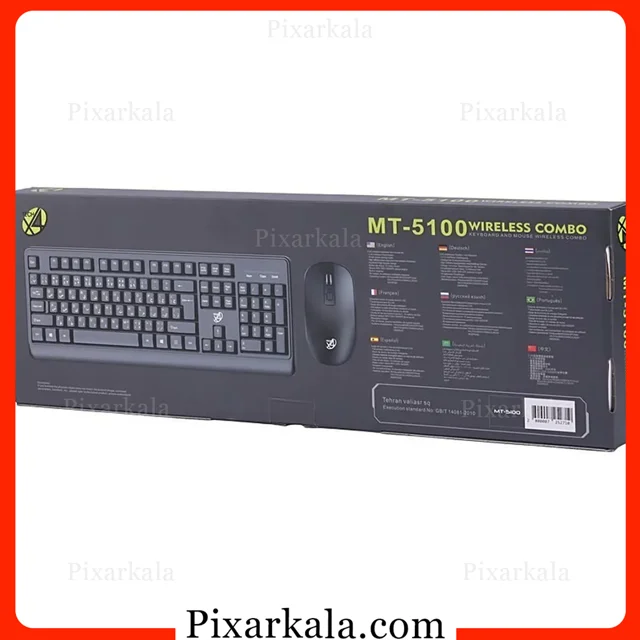 ست کیبورد و ماوس بی سیم X4Tech MT-5100 مناسب استفاده اداری و خانگی