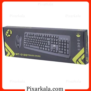ست کیبورد و ماوس بی سیم X4Tech MT-5100 مناسب استفاده اداری و خانگی